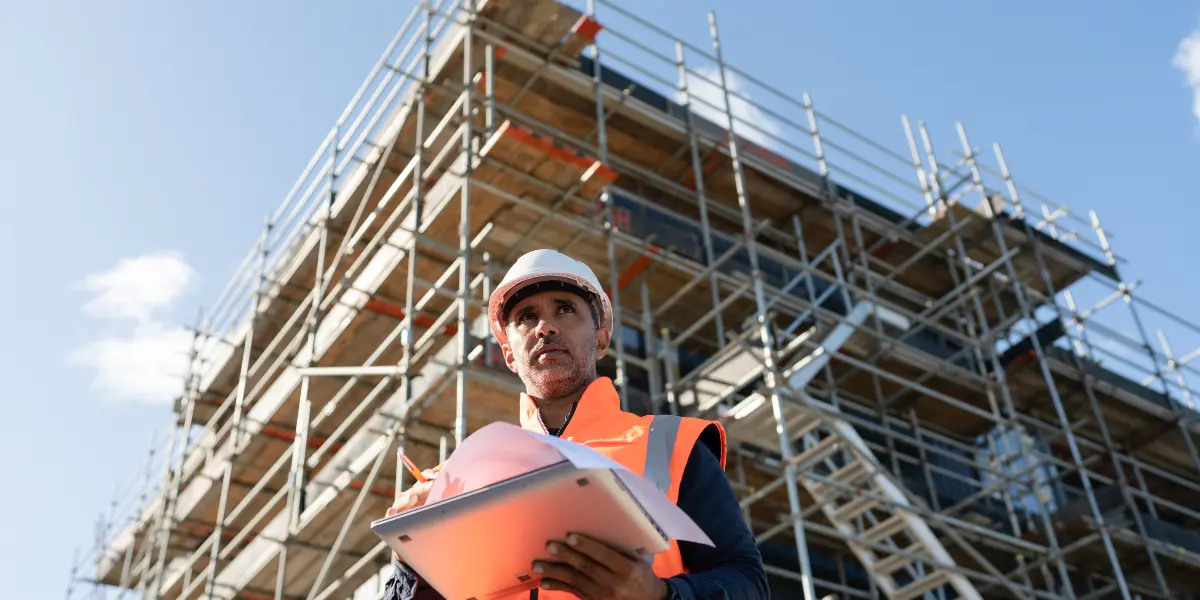 Cronograma de construção de um prédio