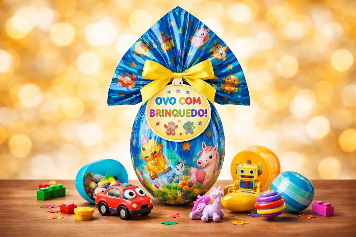 Ovo de Páscoa com brinquedo: diversão e surpresa para a alegria das crianças