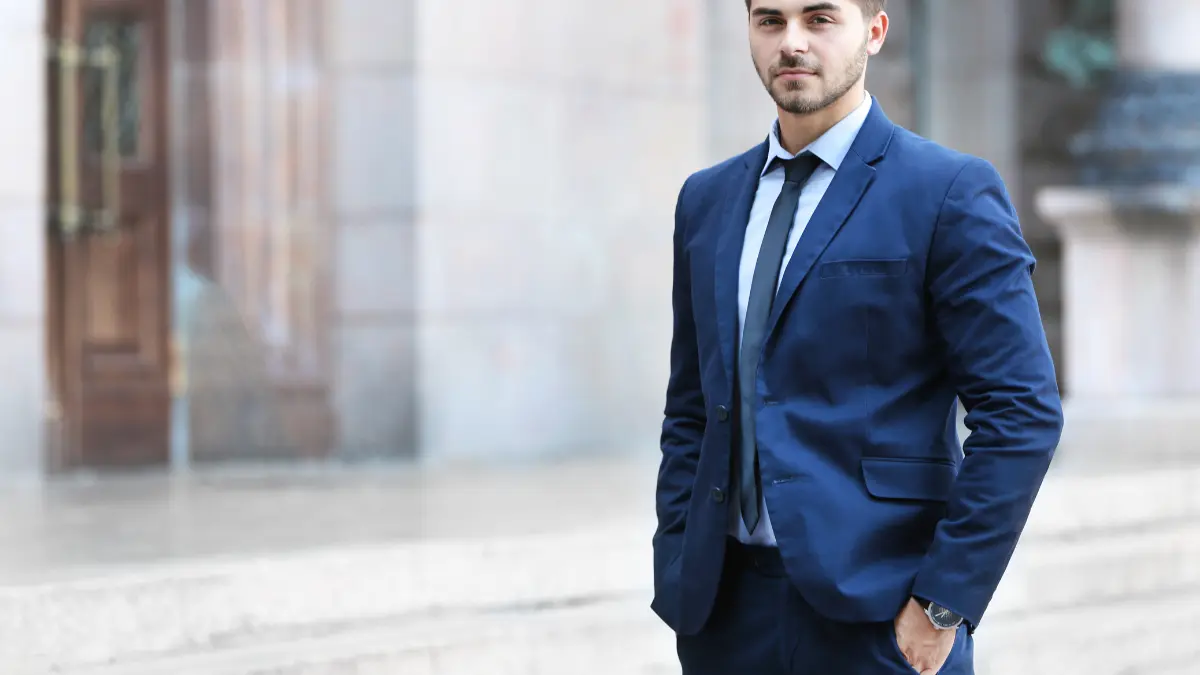 Traje social masculino