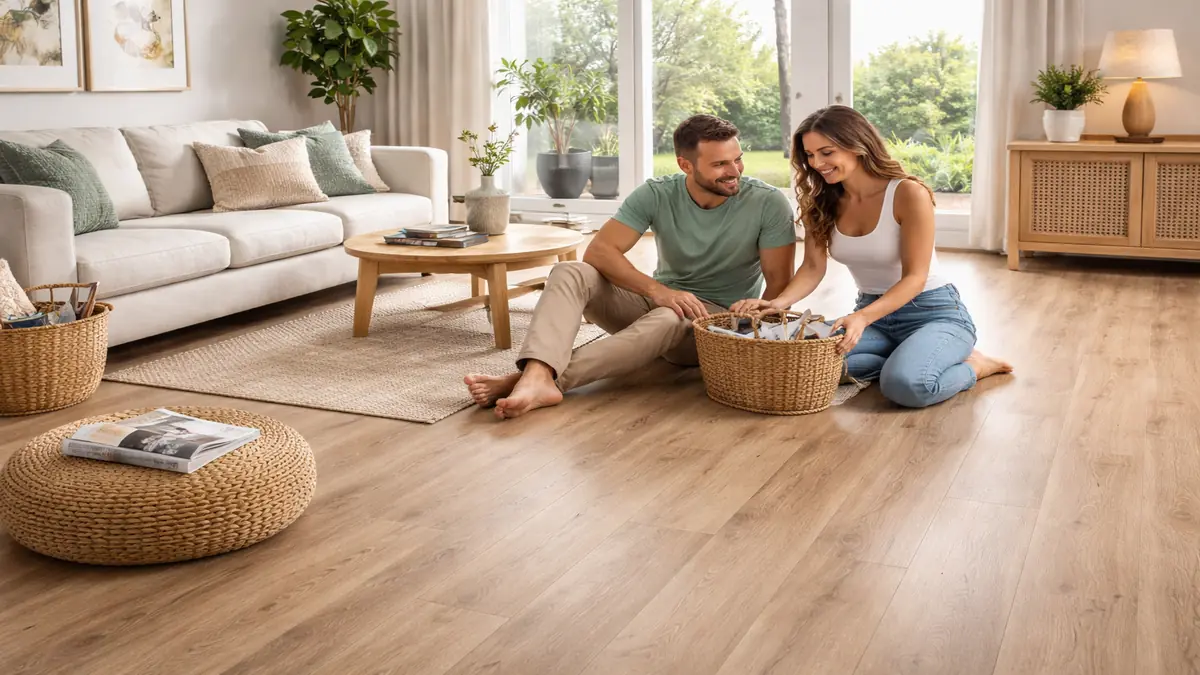 Como funciona um piso vinílico em manta